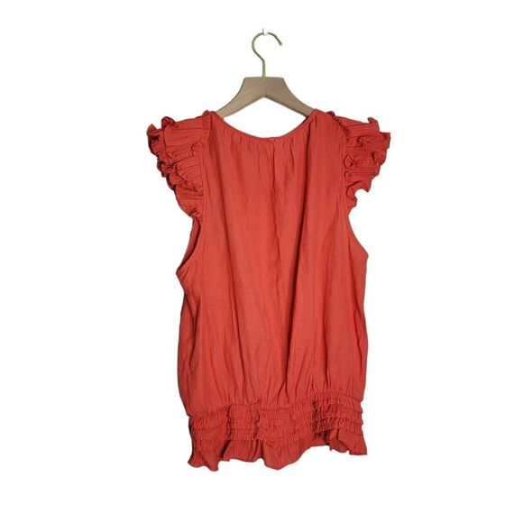 Do + Be Ruffle Sleeveless Blouse Top Size Small - Picture 3 of 6